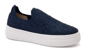 Swank Sneakers | Navy Crystals