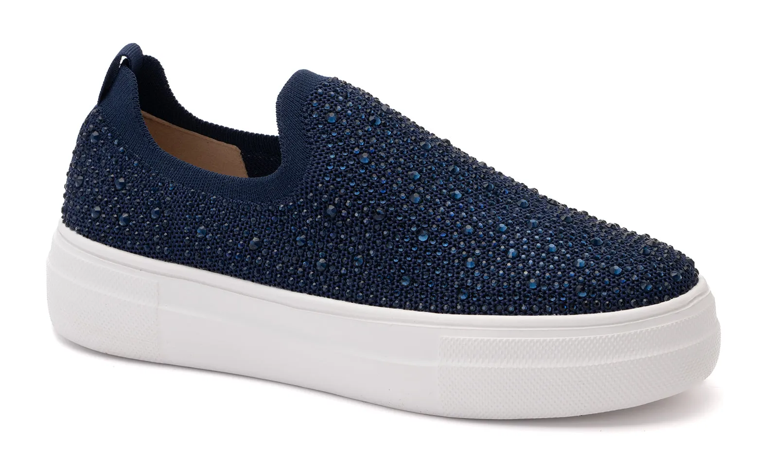 Swank Sneakers | Navy Crystals