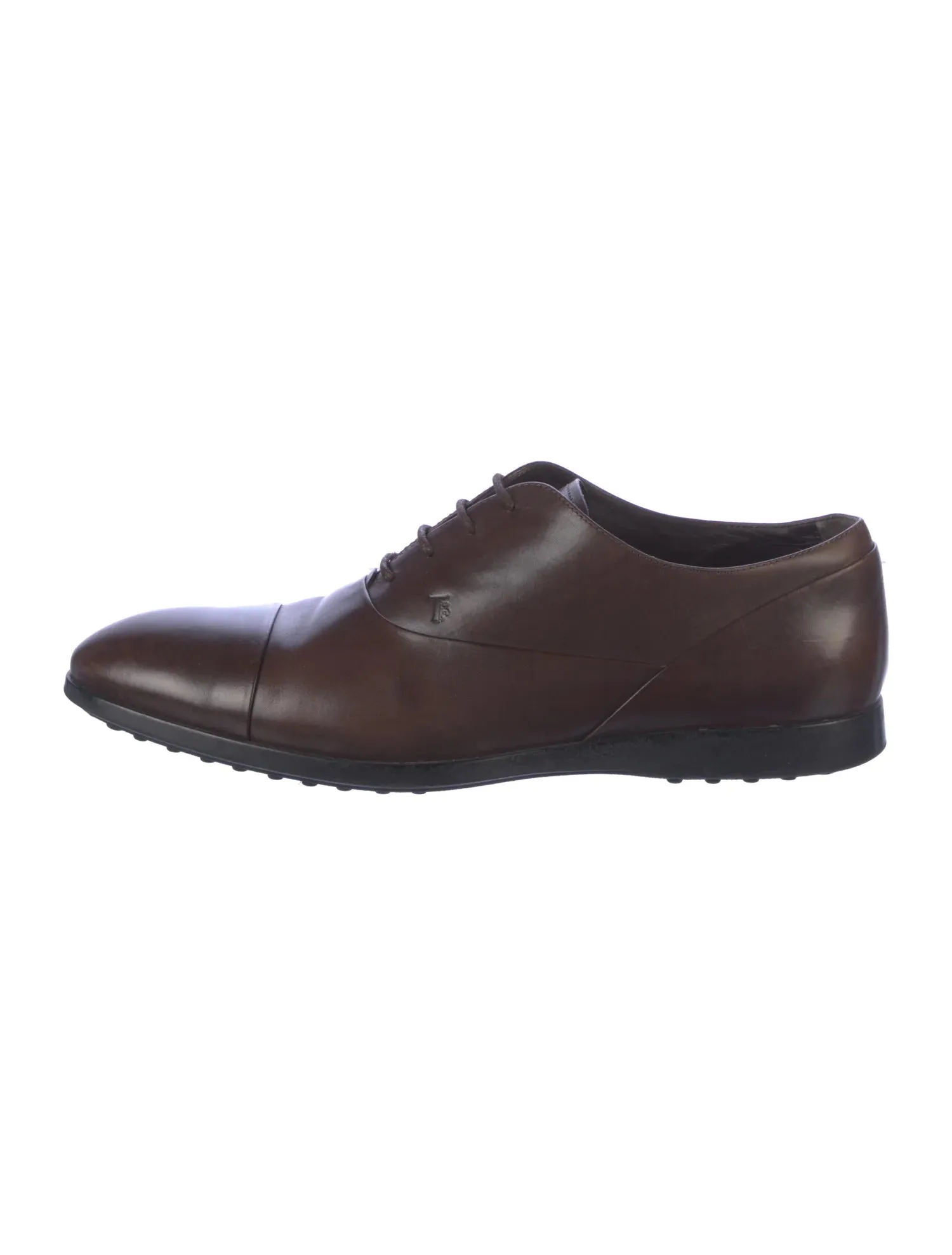 TOD’S Brown Leather Oxfords SHOES SIZE UK 8.5 men