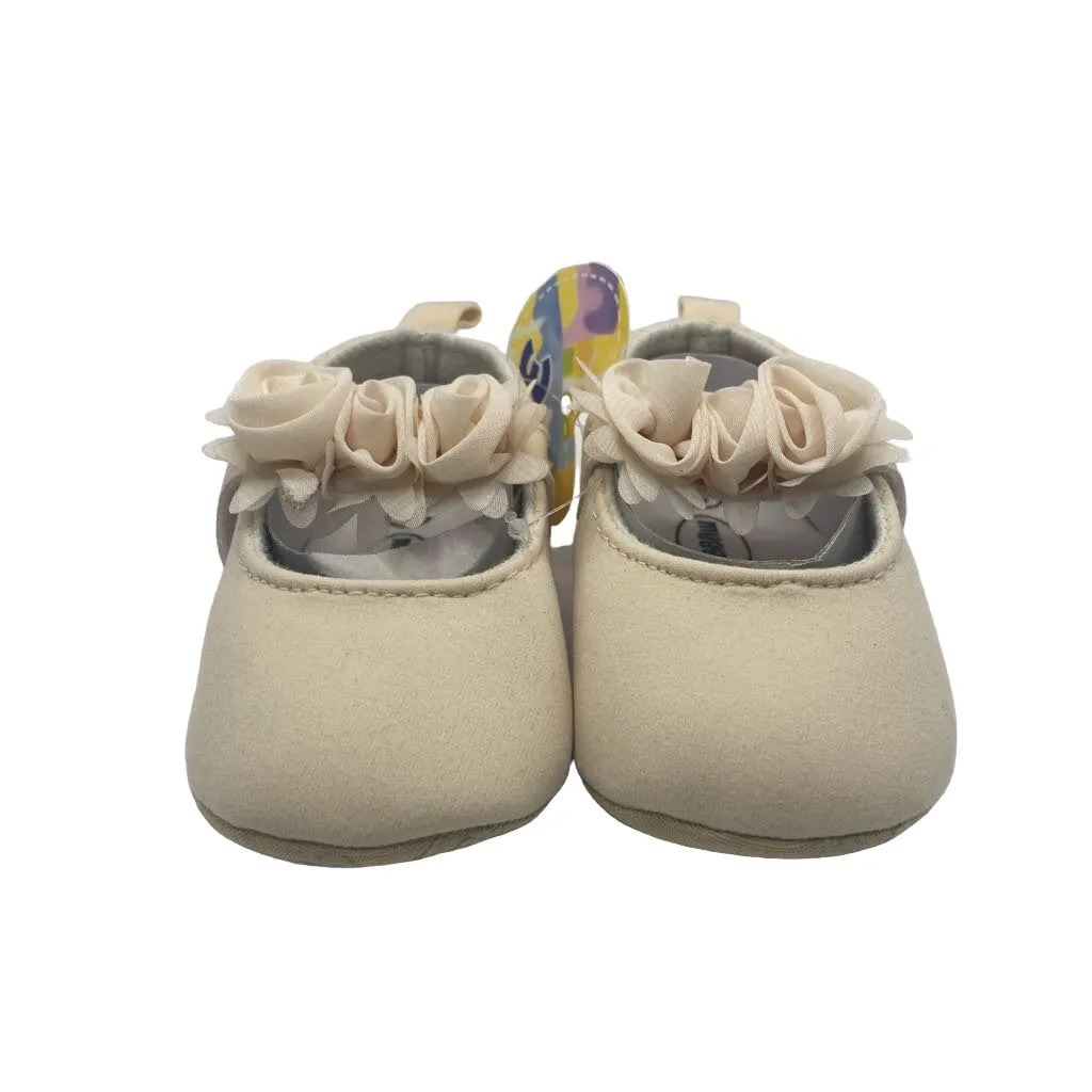 Velcro Soft Sole Mary Janes w/Tiny Roses