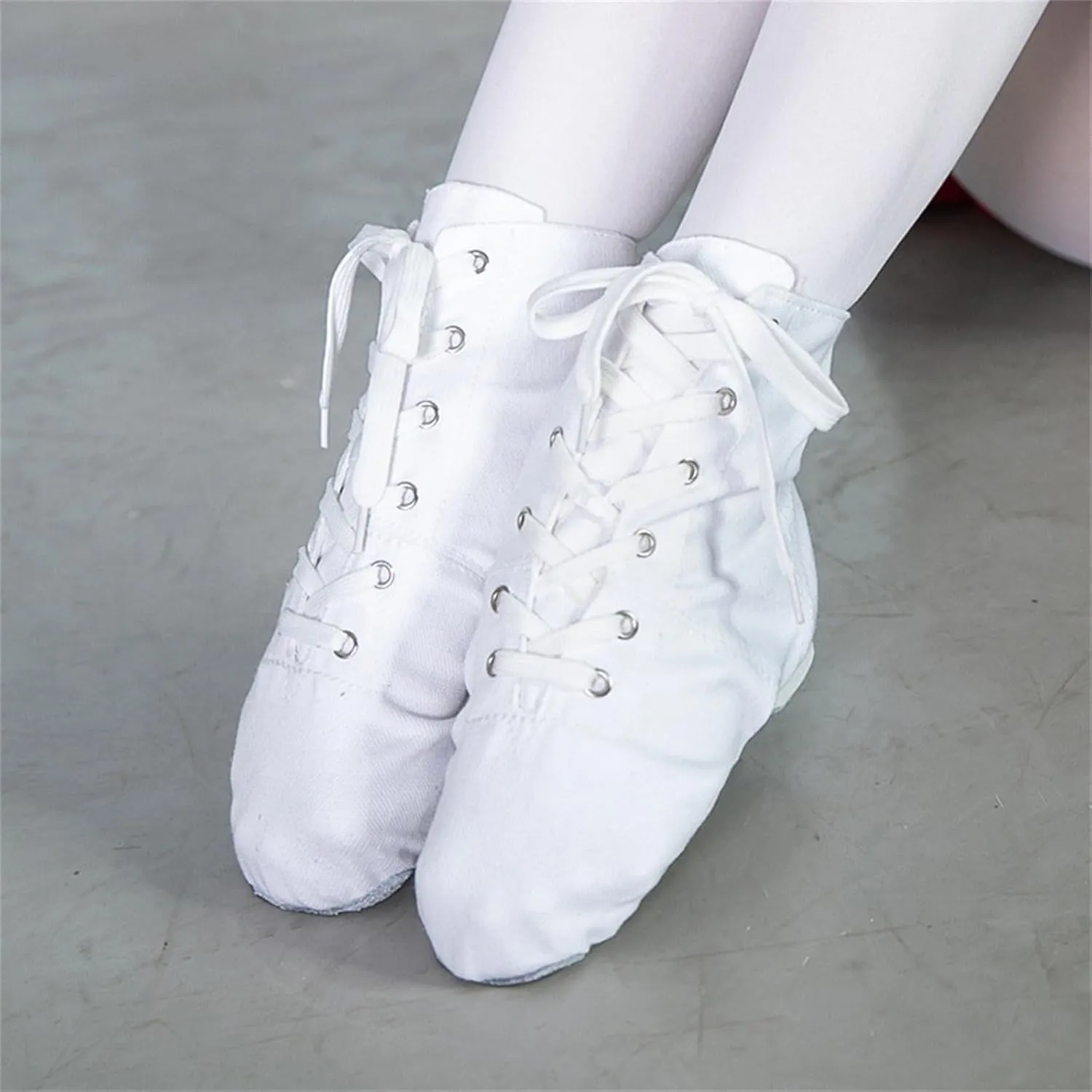 Women Men Canvas Casual Shoes House Shoes Jazz Boots Dance Shoes Soft Soled Exercise Shoes Womens Sneaker