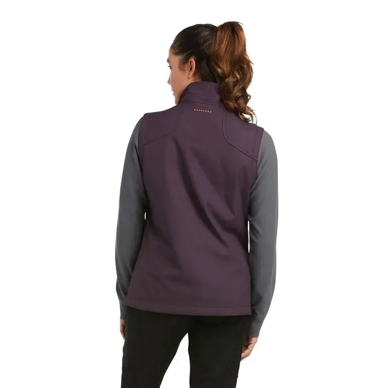 Womens Ariat Rebar Stretch Canvas Softshell Vest  Durable, Flexible & Weather-Resistant