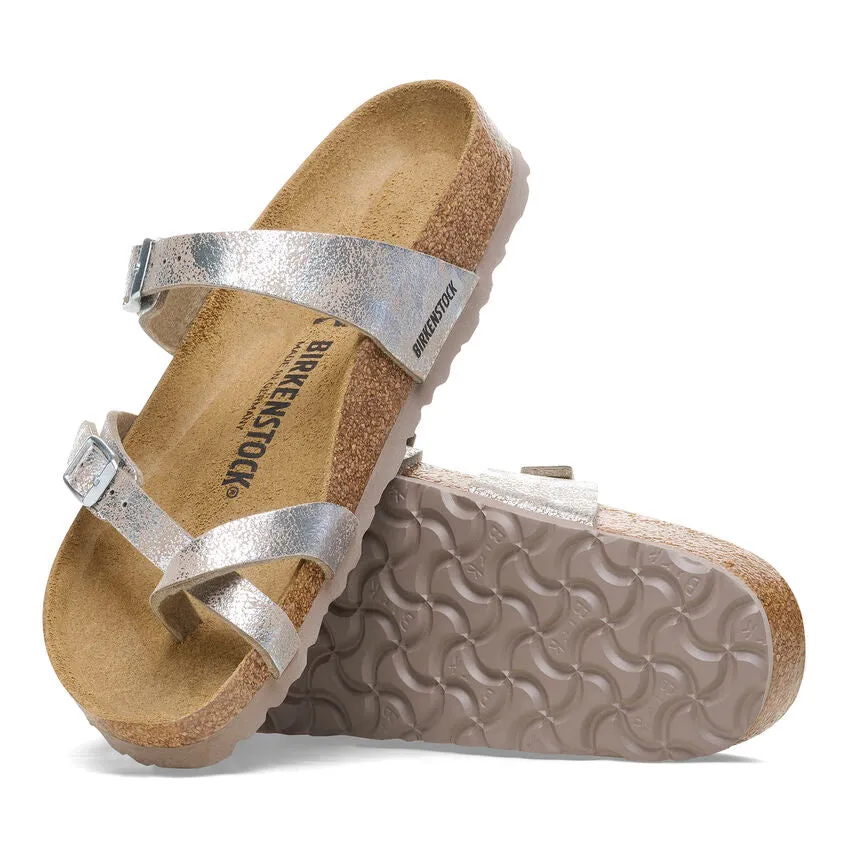 WOMEN'S BIRKENSTOCK MAYARI SANDAL | WASHED METALLIC SILVER