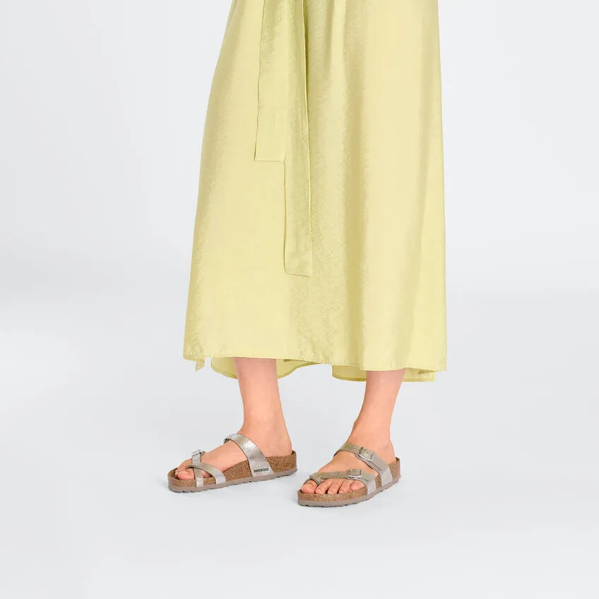 WOMEN'S BIRKENSTOCK MAYARI SANDAL | WASHED METALLIC SILVER