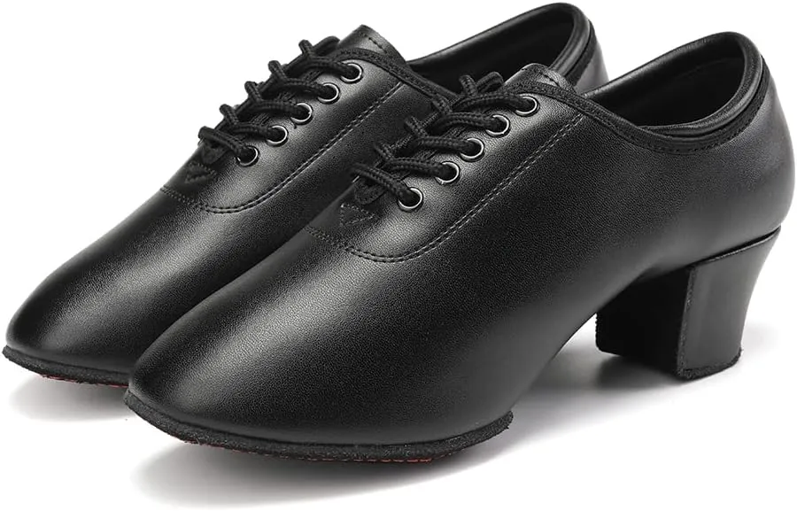 Women's Latin Dance Shoes Lace-up Ballroom Salsa Dance Practice Shoes Professional Dance Shoes