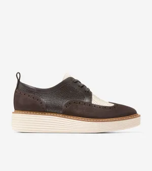 Women's ØriginalGrand Platform Wingtip Oxfords