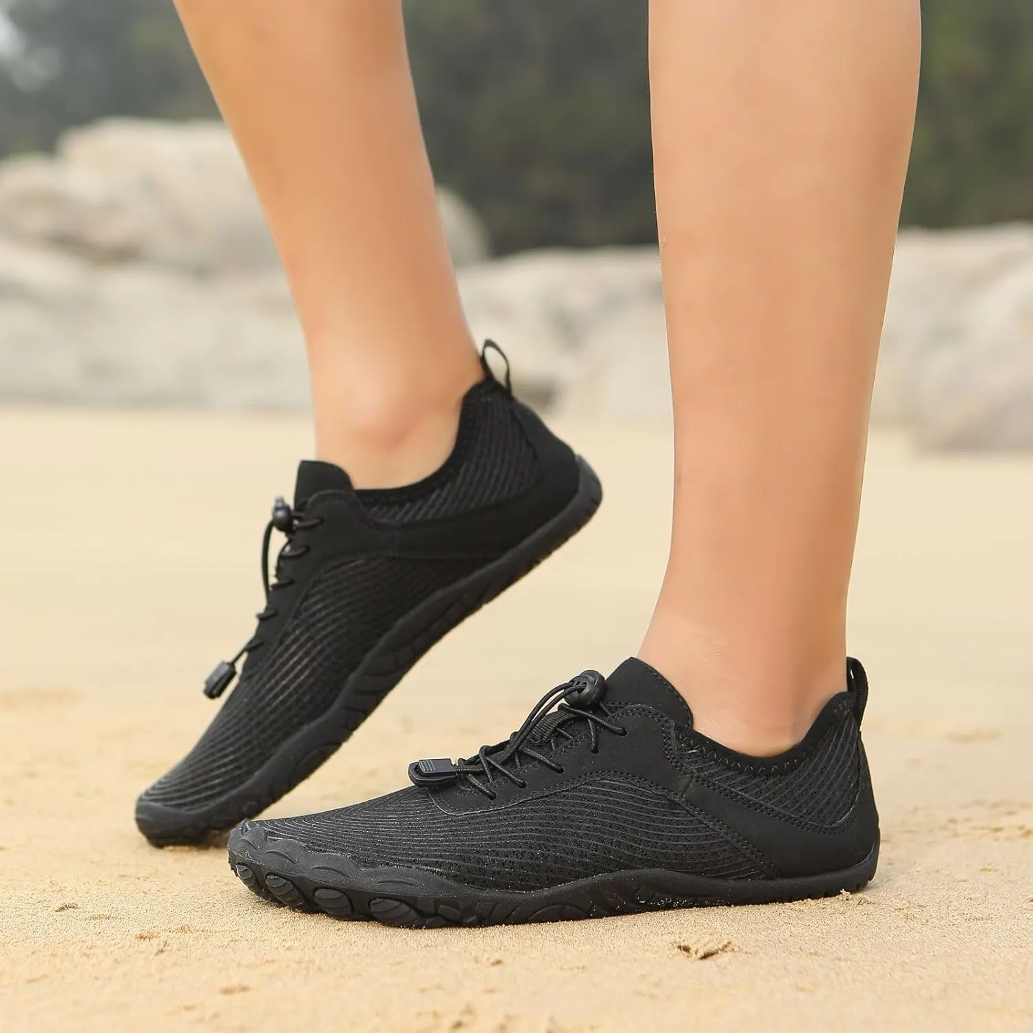 ZWRXW Hike Shoe Footwear Barefoot Shoes Women, Footwear Sneakers, Healthy & Non-Slip Barefoot Shoes Women, Wide Toe Box Sneakers, Yoga Outdoor Walking Hiking